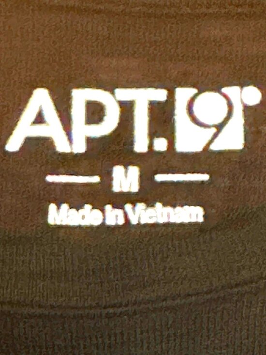 Apt 9 Medium Black Bon Voyage Graphic Tees Slub Knit Pariscore Casual Streetwear - Picture 5 of 9